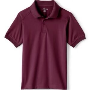 Burgandy Polo Shirt with Classic Collar and Short Sleeves